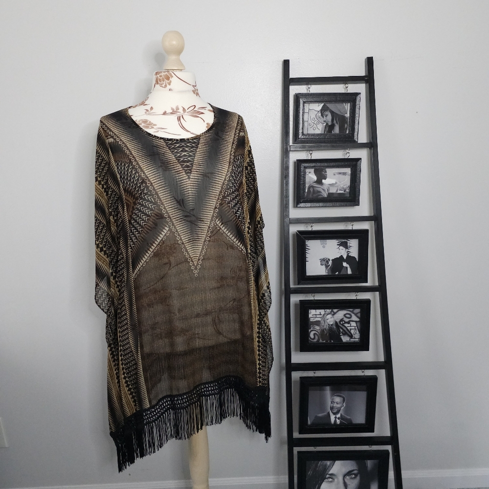 Aztec Kaftan with Fringe